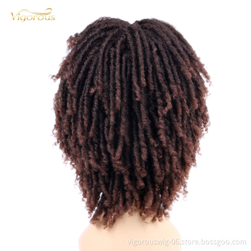 Vigorous Wholesale Lowest Price Short Dirty Braid Passion Twist Crochet Micro Braided Wigs For Black Women